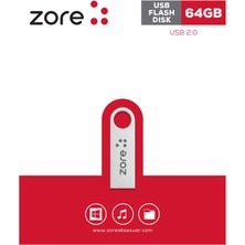 Teknook Zore Metal USB Flash Disk 64GB - Gümüş