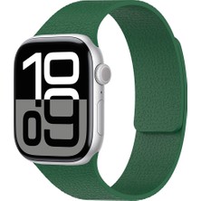 Teknook Watch 10 42MM Zore KRD-136 Kabartma Desenli Silikon Kordon - Yeşil