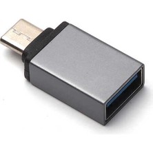 Teknook Zore Metal 02 Type-C Otg - Gri