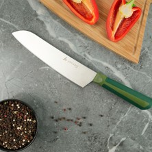 Valor Aryıldız Plurex Santoku Bıçağı 19 cm Yeşil