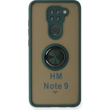 Ozka Concept Koruyucu Kapak Note 9 Montreal Yüzüklü Kapak - Yeşil