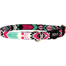 Valor Aztec Light Kedi Boyun Tasması, Boğulma Önleyici Kilitli, Zil Hediyeli (Pembe, Fuşya, Mint)