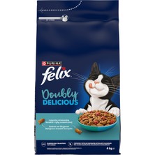 Felix Doubly Delicious Çifte Lezzet Balıklı 4 kg (3'li Paket)