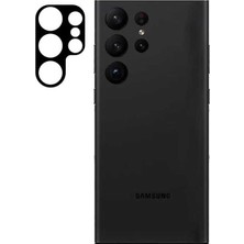 Teknook Galaxy S23 Ultra Zore 3D Kamera Camı - Siyah