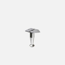 Tempo R25 Konik Baza 10 cm Krom (5'li Paket)