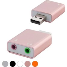 Uslucan Alışveriş USB Harici Ses Kartı 7.1 - Gümüş HDX5272