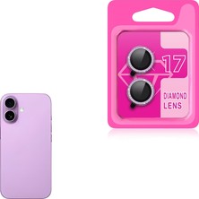 Teknook iPhone 17 Zore Cl-06 Kamera Lens Koruyucu - Açık Mor