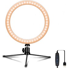 Teknook Zore CT-001 Işıklı Tripod Ring Light - Siyah