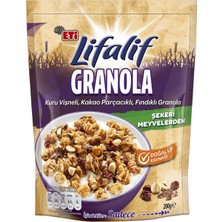 Eti Lifalif Granola Kuru Vişneli, Kakao Parçacıklı, Fındıklı 200 G  (8'li Paket)