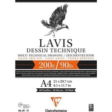 Valor Clairefontaine Lavis Dessin Technique A4 200 Gr. Çizim Defteri 3417