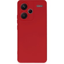 Ozka Concept Koruyucu Kapak Note 13 Nano Içi Kadife - Kırmızı