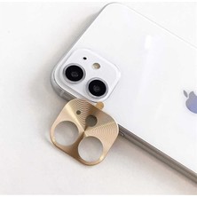 Teknook iPhone 11 Zore Metal Kamera Koruyucu - Gold
