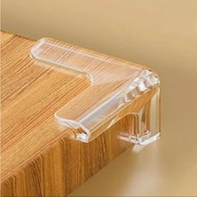 Valor Tarix Bebek ve Çocuk Için Plastik Şeffaf Masa Köşe Koruyucu, Mobilya Kenar Güvenlik Koruyucusu, 8 A