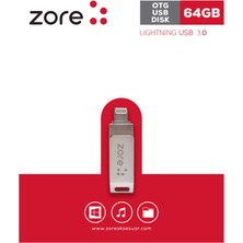 Teknook Zore 3.0 Lightning Metal Otg 64 GB
