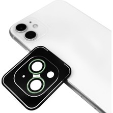 Teknook iPhone 15 Plus Zore Cl-11 Safir Parmak Izi Bırakmayan Anti-Reflective Kamera Lens Koruyucu - Yeşil