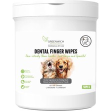Valor Greenwich Bitkisel Içerikli Kedi Köpek Diş Mendili 50 Adet | Tartar, Ağız Kokusu Giderici | Diş Bey