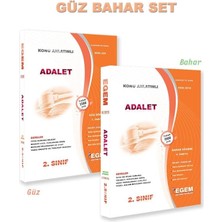Egem Aöf 2. Sınıf Adalet Güz ve Bahar Dönemi 3. ve 4. Yarıyıl Konu Anlatımlı Soru Bankası (Set)