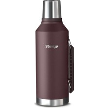 Valor 1 Camper Klasik Kulplu Sızdırmaz Çelik Termos 2.2 Lt Dark Plum ST-262