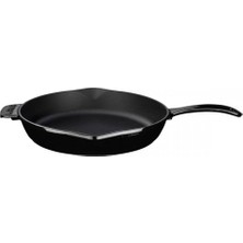 Valor Lava Yuvarlak Kızartma Tavası 28 cm Metal Saplı Siyah LVYSTV28K0BL