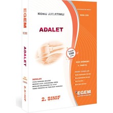 Egem Aöf 2. Sınıf Adalet Güz Dönemi 3. Yarıyıl Konu Anlatımlı Soru Bankası
