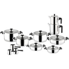 Valor Ar Yıldız King 20 Parça Ideal Set Cam Kapak Siyah