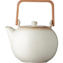 Valor Bitz Çaydanlık, Çömlek/seramik Çay, 1,2 Litre, Yükseklik 20 Cm, Krem
