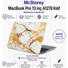 Valor Mcstorey Macbook Pro Kılıf 13INÇ Marble A1278 (Eski Ethernetli Model 2008-2012) ile Uyumlu Marble 0