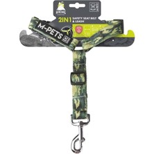 Valor M-Pets Hiking 2ın1 Göğüs Tasmasi+Emni̇yet Kemerli̇ Tasma Kamuflaj