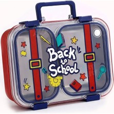 Valor 700 ml Iki Bölme Paslanmaz Çelik Bento Lunch Box Yeni Nesil Sefer Tası Metal Kaşık Hediyeli FF7155