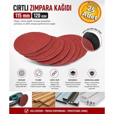 Ark Tools ARK120 115 mm Cırt Zımpara Kağıdı 120 Kum Zımpara Kağıt Cırt Zımpara (25 Adet)