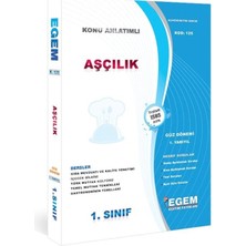 Egem Aöf 1.sınıf Aşçılık Güz Dönemi 1. Yarıyıl Konu Anlatımlı Soru Bankası