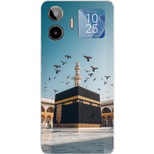 TechTree General Mobile Gm 26 Pro Uyumlu Kabe Umre ve Kuşlar Baskılı Silikon Kılıf