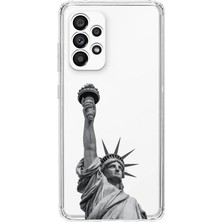 Moonset Samsung Galaxy A33 Uyumlu Baskılı Yumuşak Silikon Şeffaf Telefon Kılıfı
