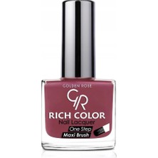 Valor Golden Rose Rich Color Nail Lacquer No: 57, Marun, Tek Adım Maxi Fırça