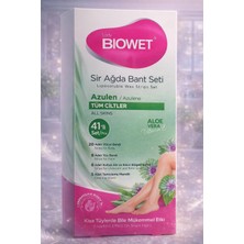 Fırsatkolik Biowet Sir Ağda Bant Seti Azulen Aloe Vera Tüm Ciltler Için 41 Parça Kolay Kullanım 1 Paket