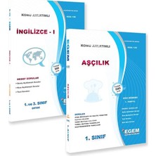Egem Aöf 1. Sınıf Aşçılık Güz Dönemi Konu Anlatımlı Soru Bankası - Ingilizce I