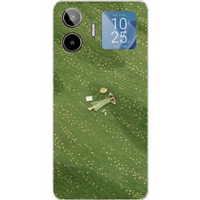 TechTree General Mobile Gm 26 Pro Uyumlu Zamanı Durduran Yeşil Papatya Düşleri Baskılı Silikon Kılıf