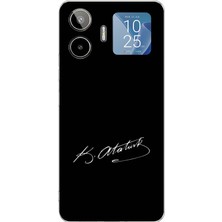 TechTree General Mobile Gm 26 Pro Uyumlu Atanın Izi Imza Baskılı Silikon Kılıf