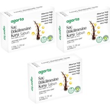 Valor Agarta El Yapımı Doğal Sabun, Saç Dökülmesine Karşı, 150G, 3'lü Set