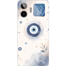 TechTree General Mobile Gm 26 Pro Uyumlu Şans Getiren Nazar Tasarımı Baskılı Silikon Kılıf