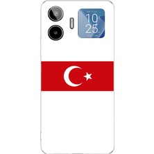TechTree General Mobile Gm 26 Pro Uyumlu Türk Milli Takım Beyaz Forma Baskılı Silikon Kılıf