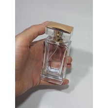 Valor 50 Adet Cam Kolay Kapama Sprey Kolonya Parfüm Şişesi 50 ml - Boş Şişe Elmas Gold Kapaklı, PRFM-0027