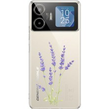 TechTree General Mobile Gm 26 Pro Uyumlu Lavanta Çiçek Tasarımlı Baskılı Silikon Kılıf
