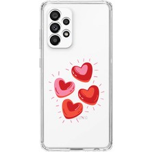Moonset Samsung Galaxy A33 Uyumlu Baskılı Yumuşak Silikon Şeffaf Telefon Kılıfı