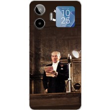 TechTree General Mobile Gm 26 Pro Uyumlu Atatürk Ilk Meclis Konuşması Baskılı Silikon Kılıf