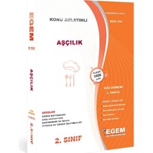Egem Aöf 2. Sınıf Aşcılık Güz Dönemi 3. Yarıyıl Konu Anlatımlı Soru Bankası