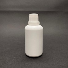 Valor 50 cc Pe Plastik Şişe - Mat Beyaz Kilitli Kapaklı- 50ML Kapaklı Plastik Şişe- x 10 Adet