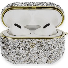 Alvera Airpods Pro 2 (2.nesil) Luz Taşlı Kılıf - Mavi