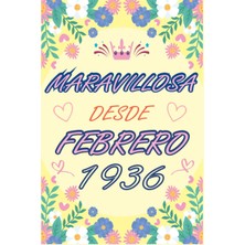 Valor Cuaderno, Maravillosa Desde Febrero 1936: Regalo De 87 Cumpleaños Para Mujeres Y Hombres, Ideas De