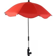 Valor Valkyrie Bebek Arabası Için Ayrılabilir 360 Derece Ayarlanabilir 66 cm Şemsiye - Kırmızı